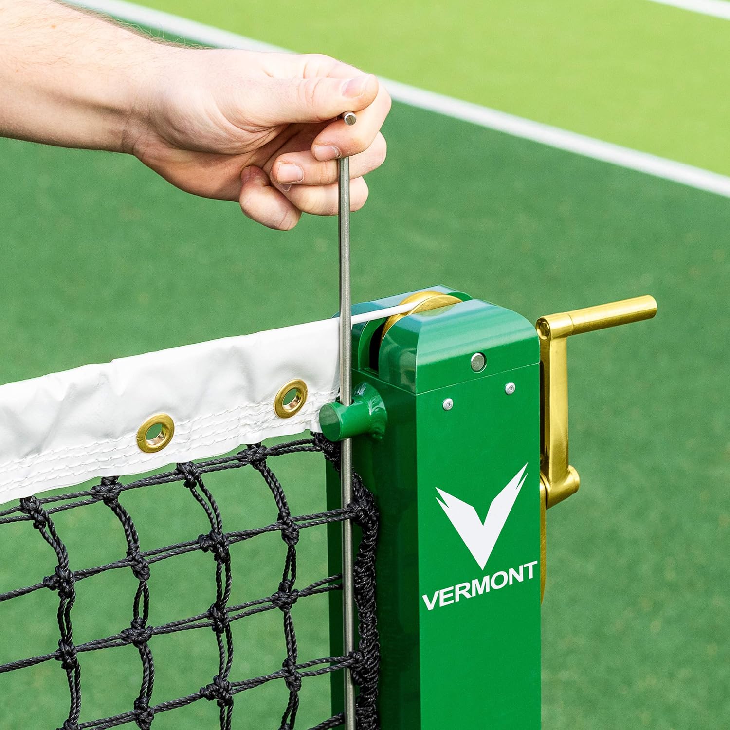 Vermont 360° Freestanding Tennis Posts [Aluminum] | Lightweight & 100% Portable – ITF Regulation [Black Or Green] : Sports & Outdoors