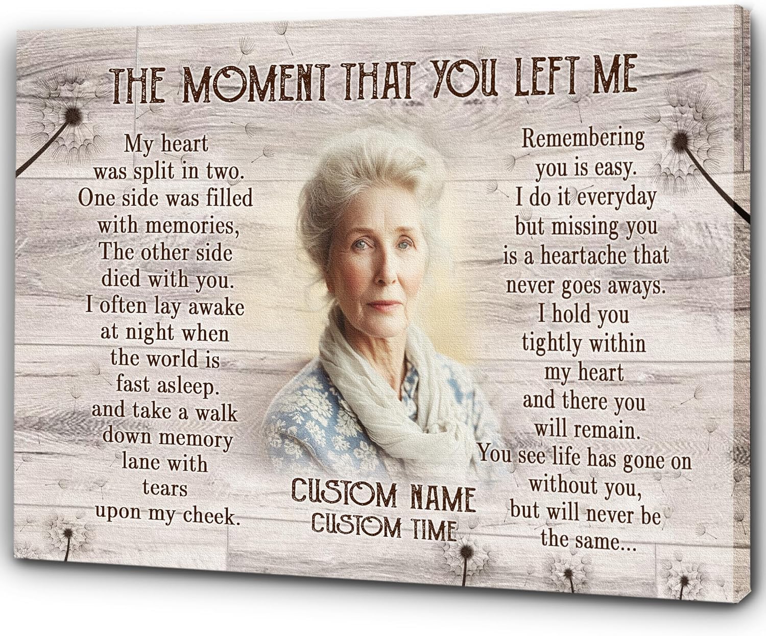Personalized For My Dad In Heaven Canvas - Memorial Gift Idea For Father's Day - Love & Miss You Everyday Till We Meet Again