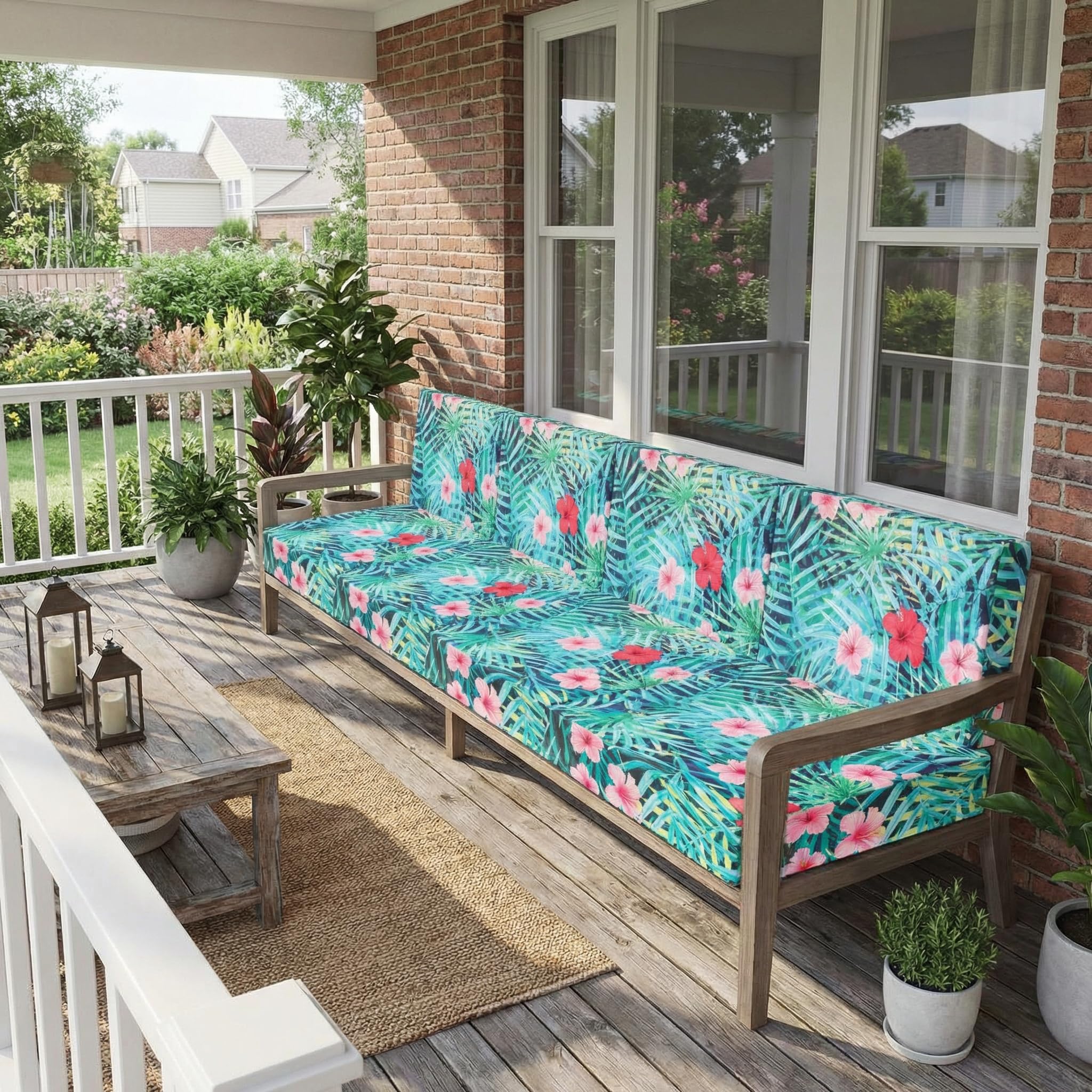 Colorful Patio Cushion Covers - 12 Pack -4