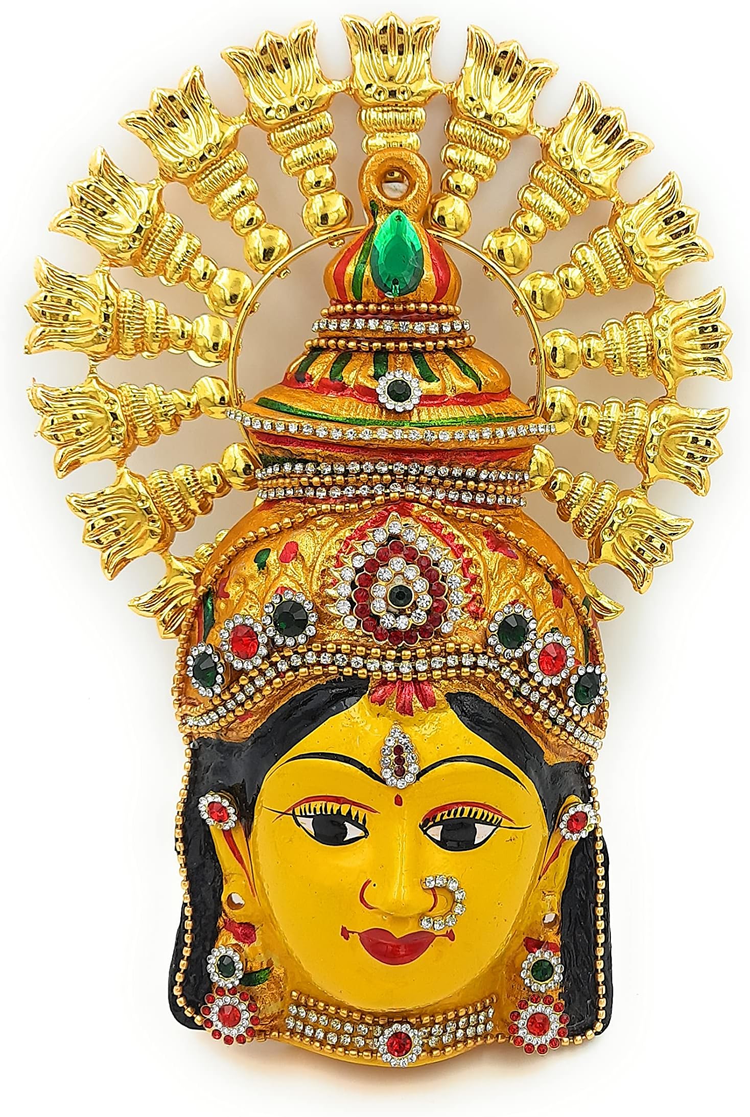 Varalakshmi Metal Face Idol For Varamahalakshmi Pooja, (Pack of 1)