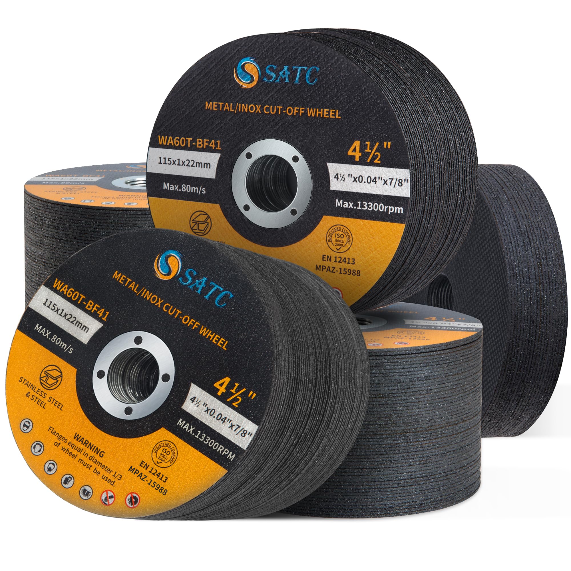 S SATC Cut-Off Wheels - 50 Pack for Metal & Stainless Steel -15