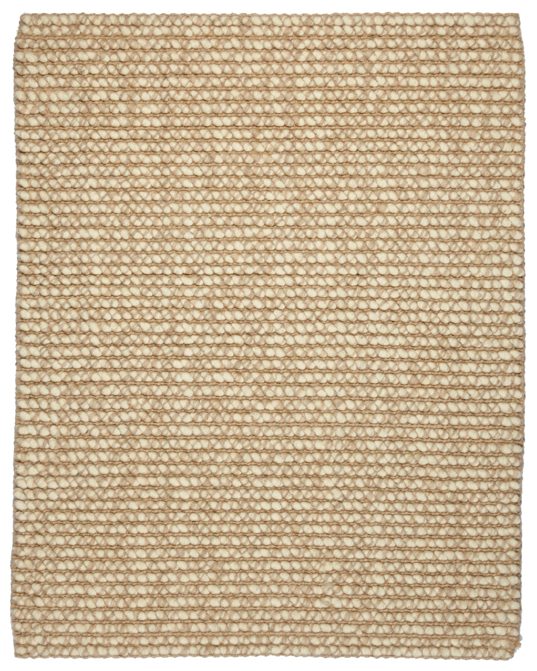 Anji Mountain Zatar Jute and Wool Rug, 3 x 5-Feet, Natural