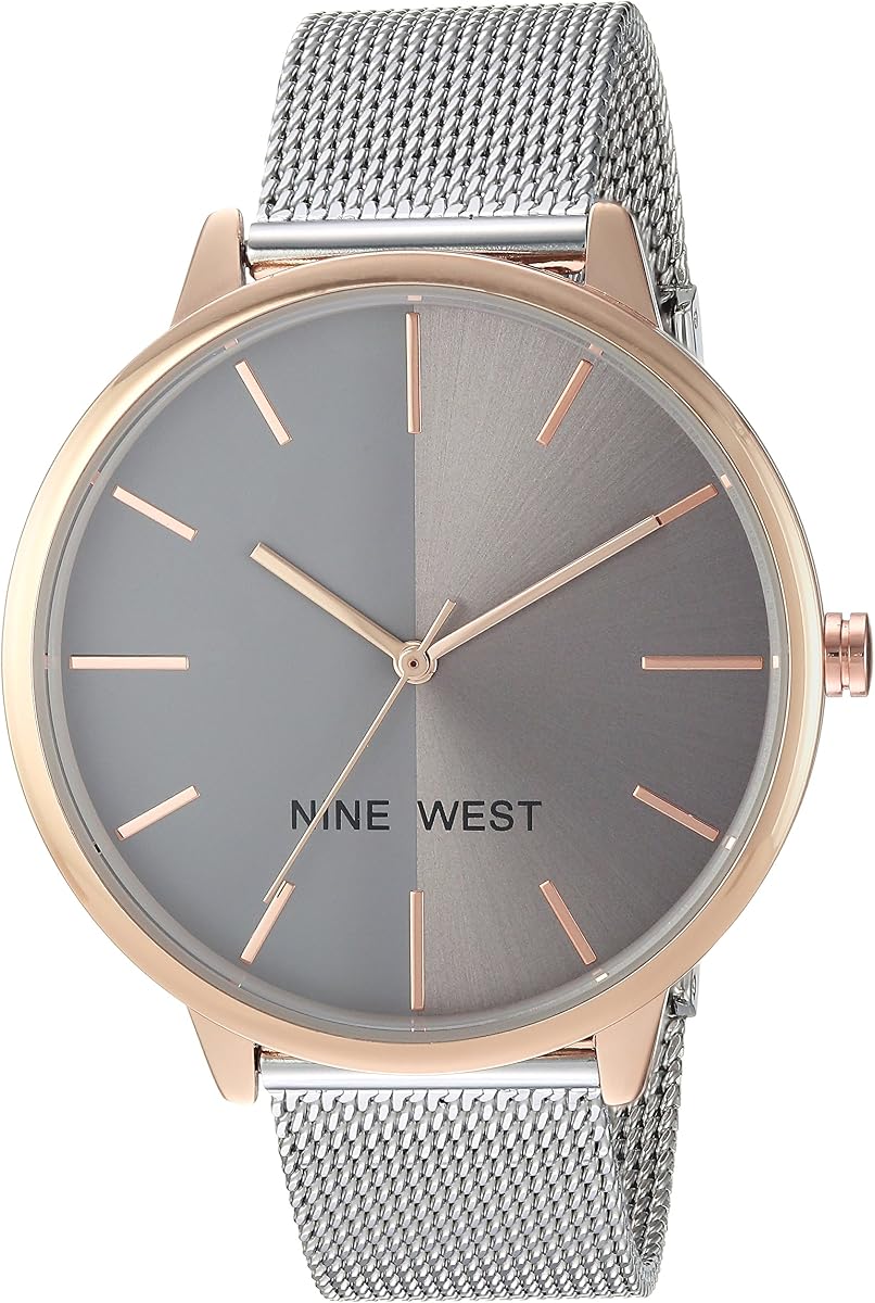 Reloj de pulsera de malla para mujer Nine West