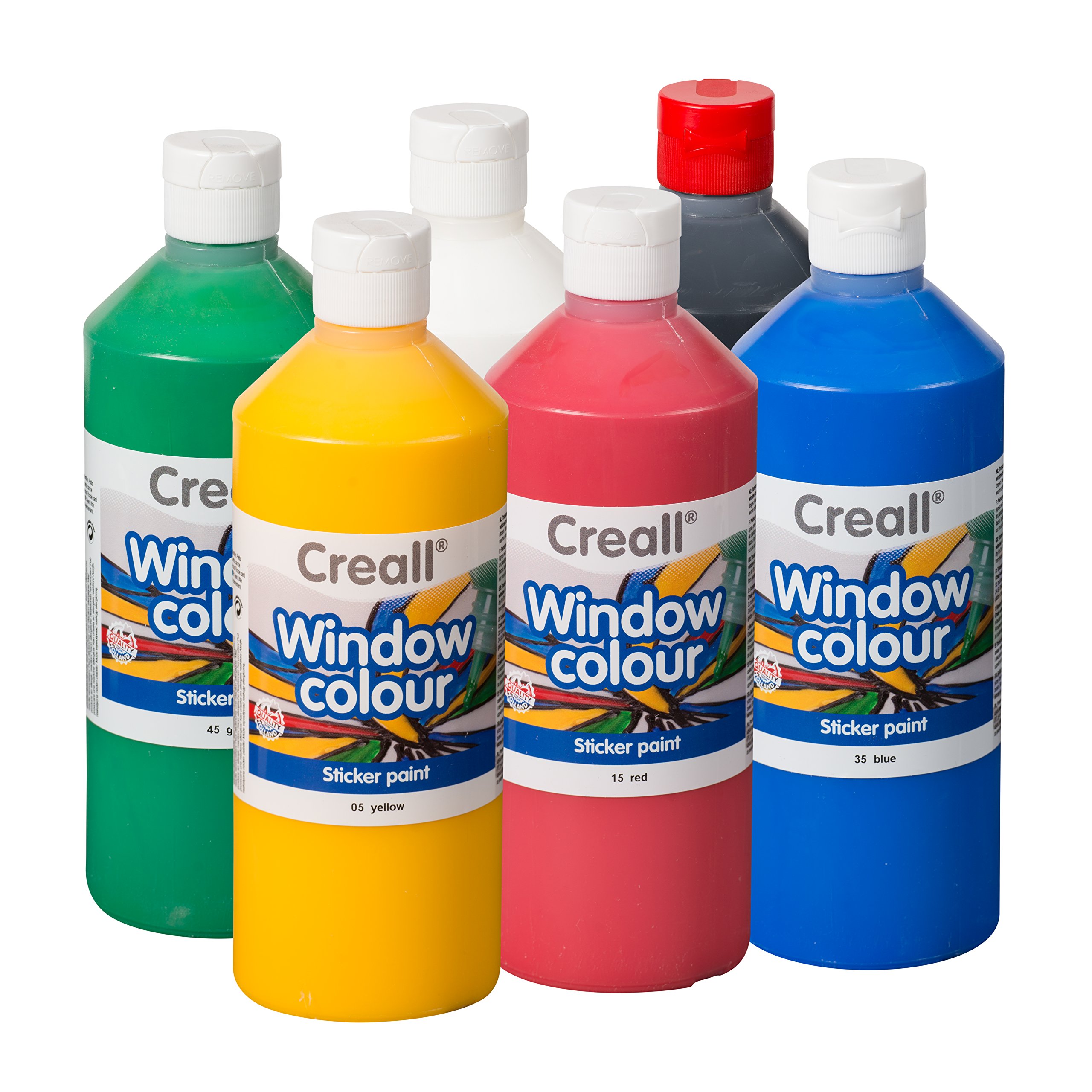 Creall havo20201 3000 ml Sortiment Havo Glas Fenster Farbe Set (6-teilig)
