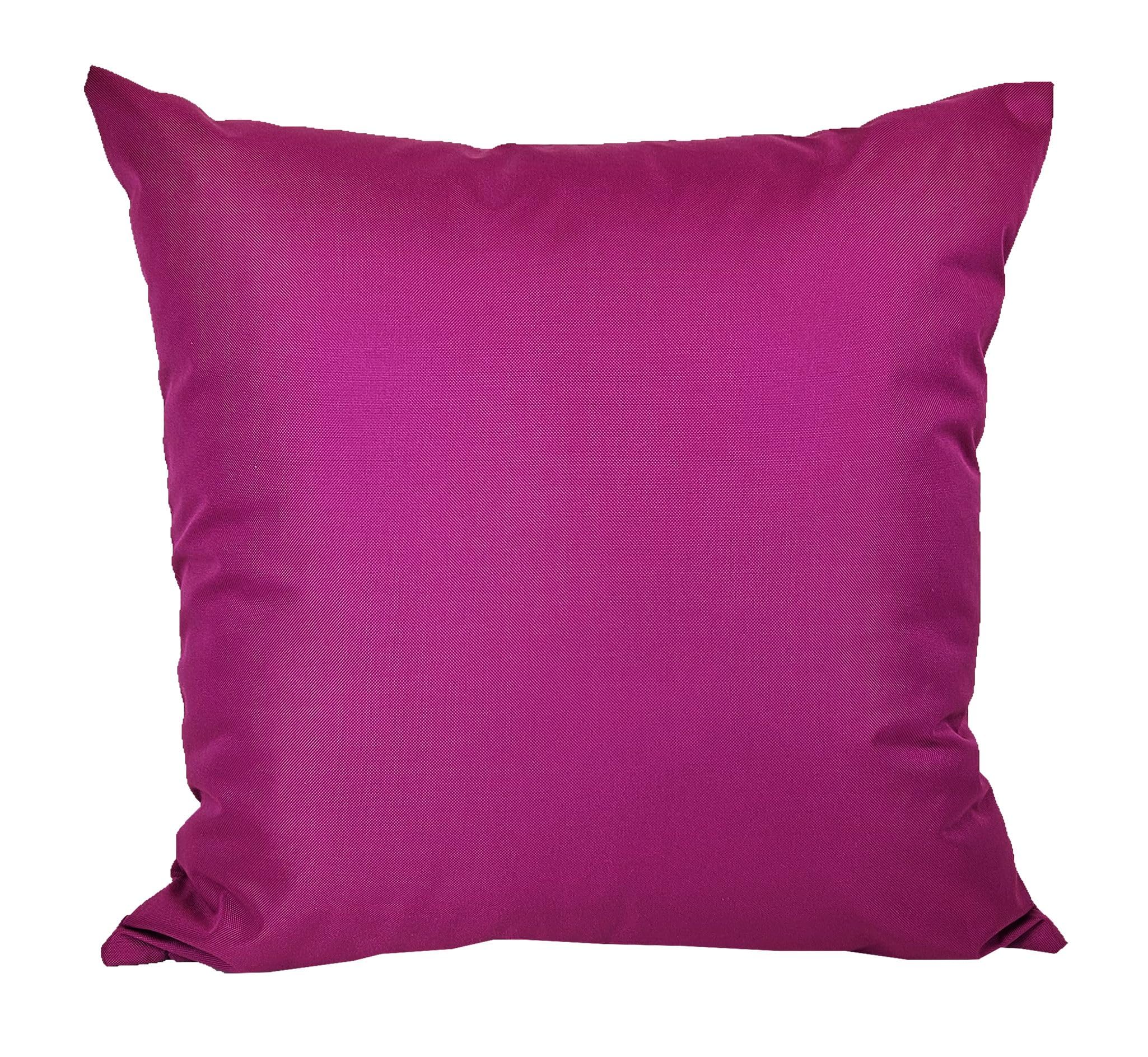 JACK 50x50cm Outdoor Lounge Kissen Dekokissen inkl. XXL-Füllung Wasserabweisend Sitzkissen Garten Stuhl Lotus Effekt, Farbe:Beere