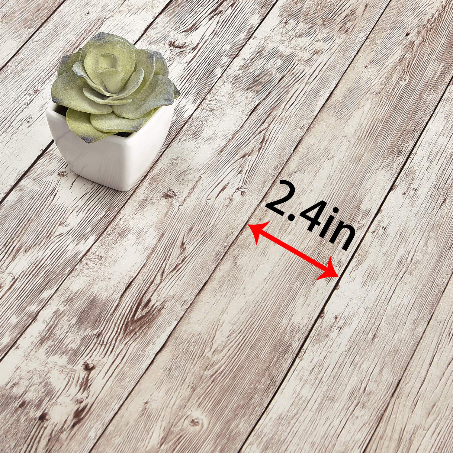 Mecpar Wood Wallpaper 17.8 in×118 in Wood Contact Paper Self Adhesive