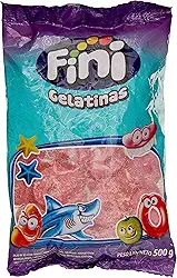 Balas de Gelatina Aros de Morango Fini 500g