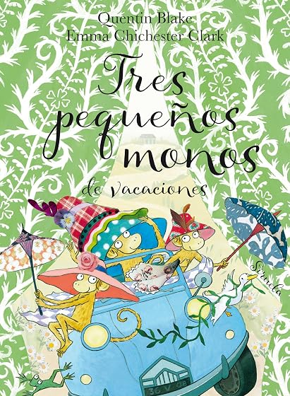 Tres pequeños monos de vacaciones