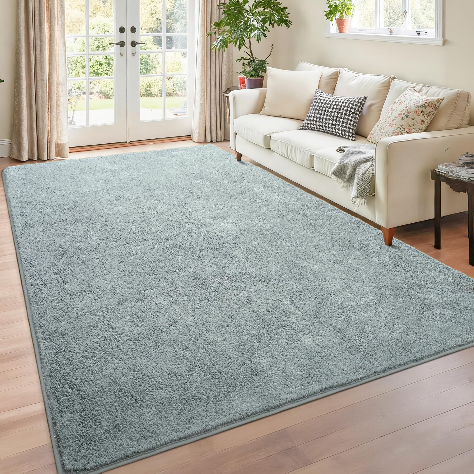 Chicrug 4x6 Minimalist Washable Area Rugs for Bedroom Living Room Classroom Modern Soft Memory Foam Rug for Kids