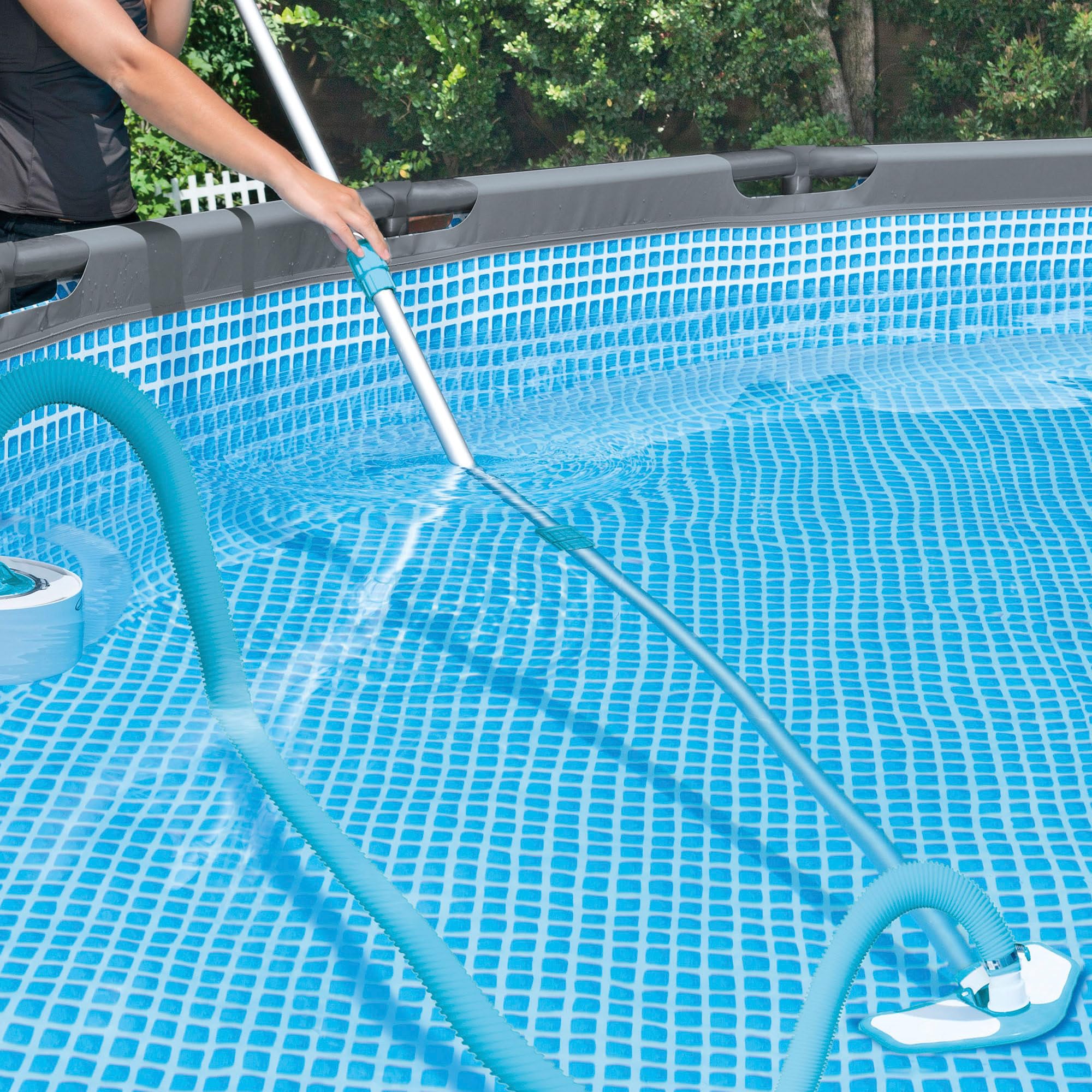 Intex Deluxe Próżniowy Wąż Basenowy, Niebieski, Ø 38 mm / 762 cm
