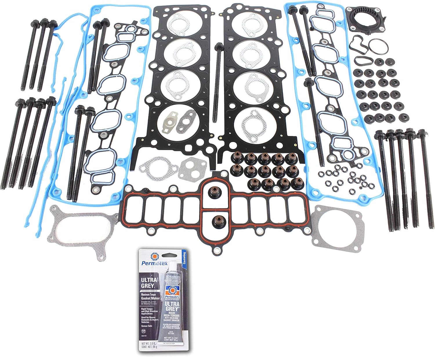 CPWK395 Head Gasket Set Bolt Kit Fits: 09-14 Ford E150 Vans 4.6L V8 SOHC Romeo Cu.281