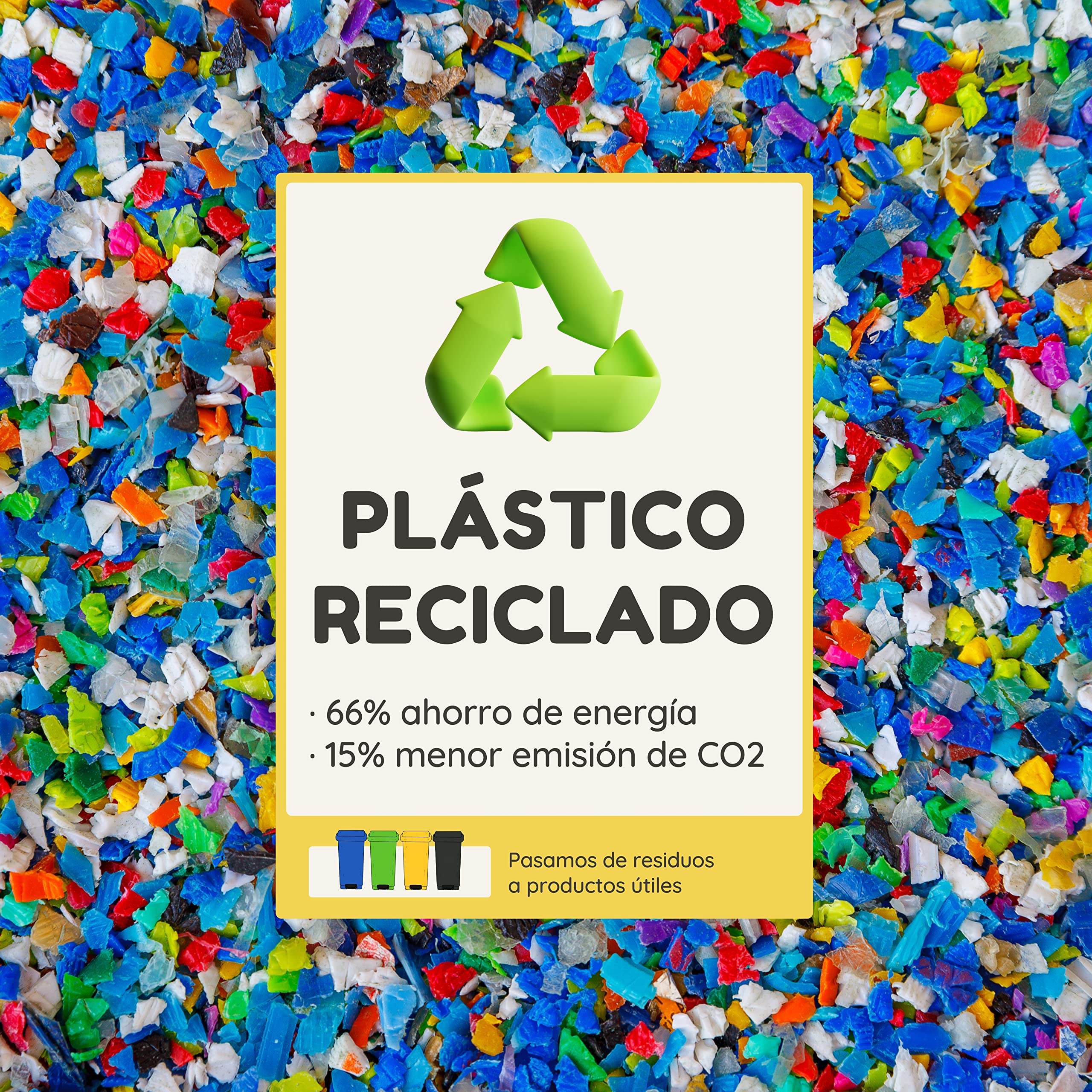 Bebedero Aves de Corral - Bebedero Eco Reciclado 3 litros - Bebedero para gallinas Fabricado en plástico Reciclado - Producto para gallineros ecológicos