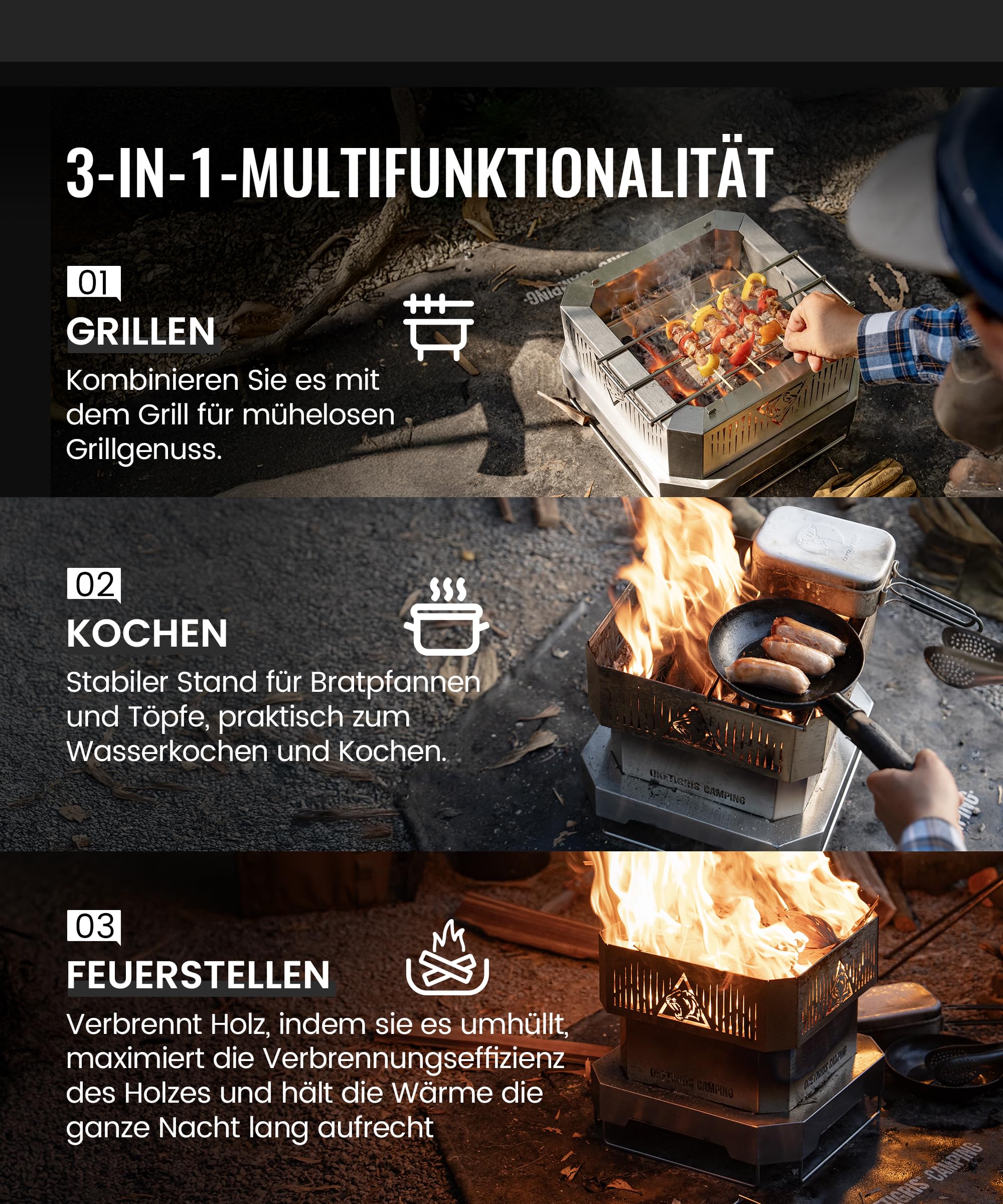 OneTigris NESTFIRE kuchenka kempingowa