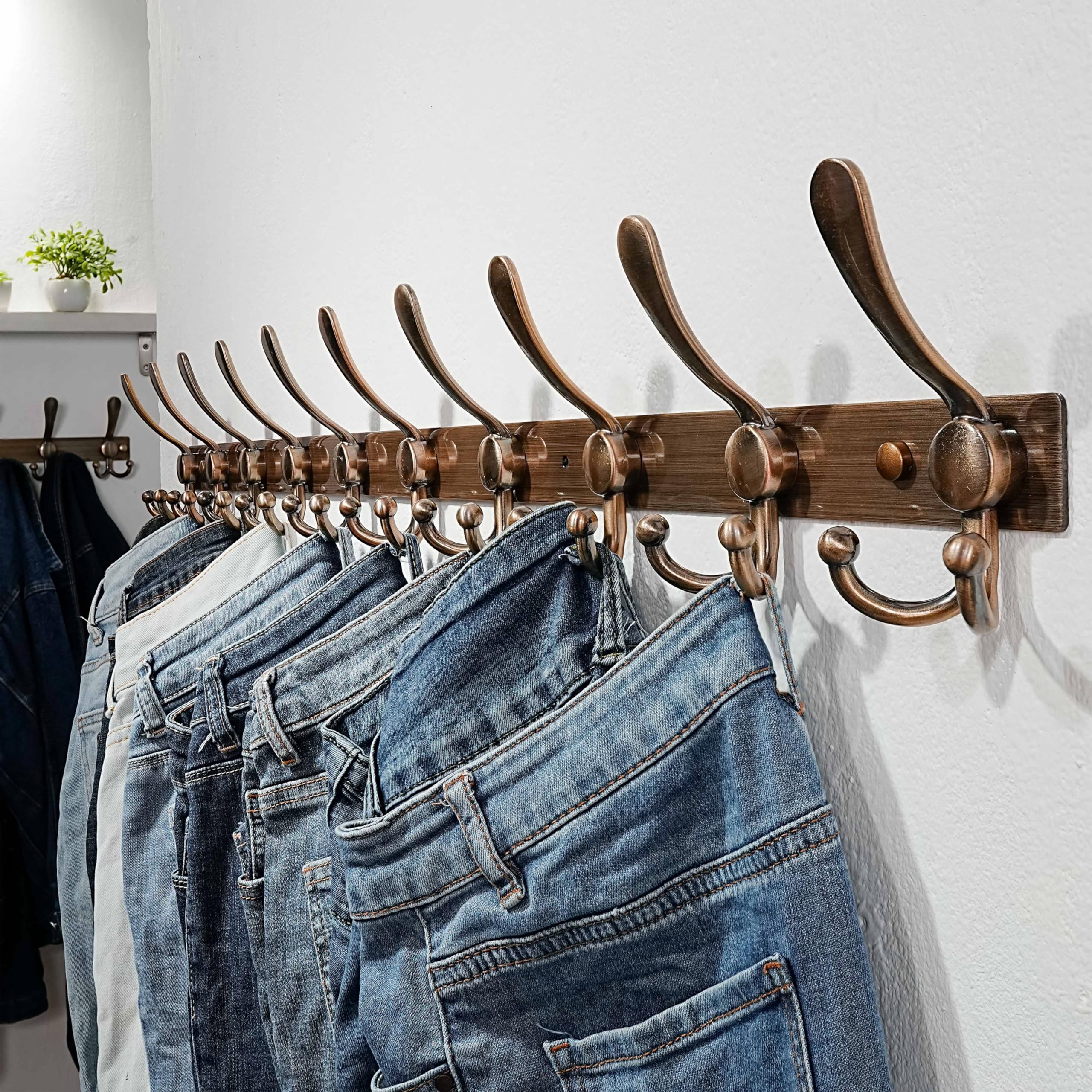 Dseap Wall Coat Rack 94cm, Heavy Duty 300% Thicker, Modern Stainless Steel - Image 4
