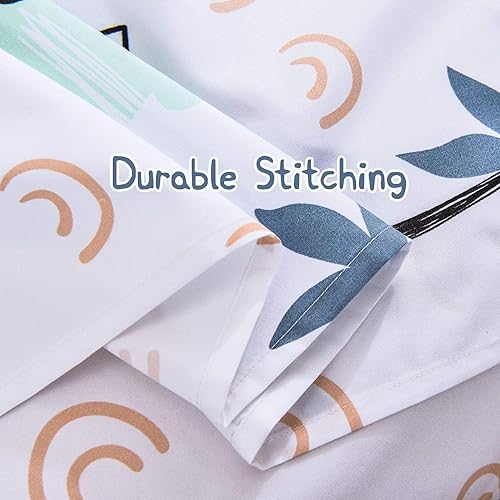 Miniatura 7 de JSD Kids - Juego de sábanas estampadas para cama individual, tamaño completo, 34 piezas de microfibra cepillada de 15 pulgadas de profundidad, sin