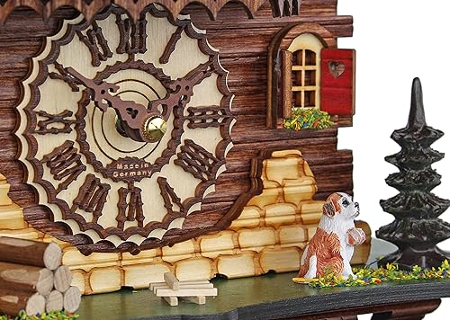 Miniatura 4 de Trenkle Reloj de cuco de cuarzo Casa de la Selva Negra con música, Turning Dancers TU 469 QMT HZZG