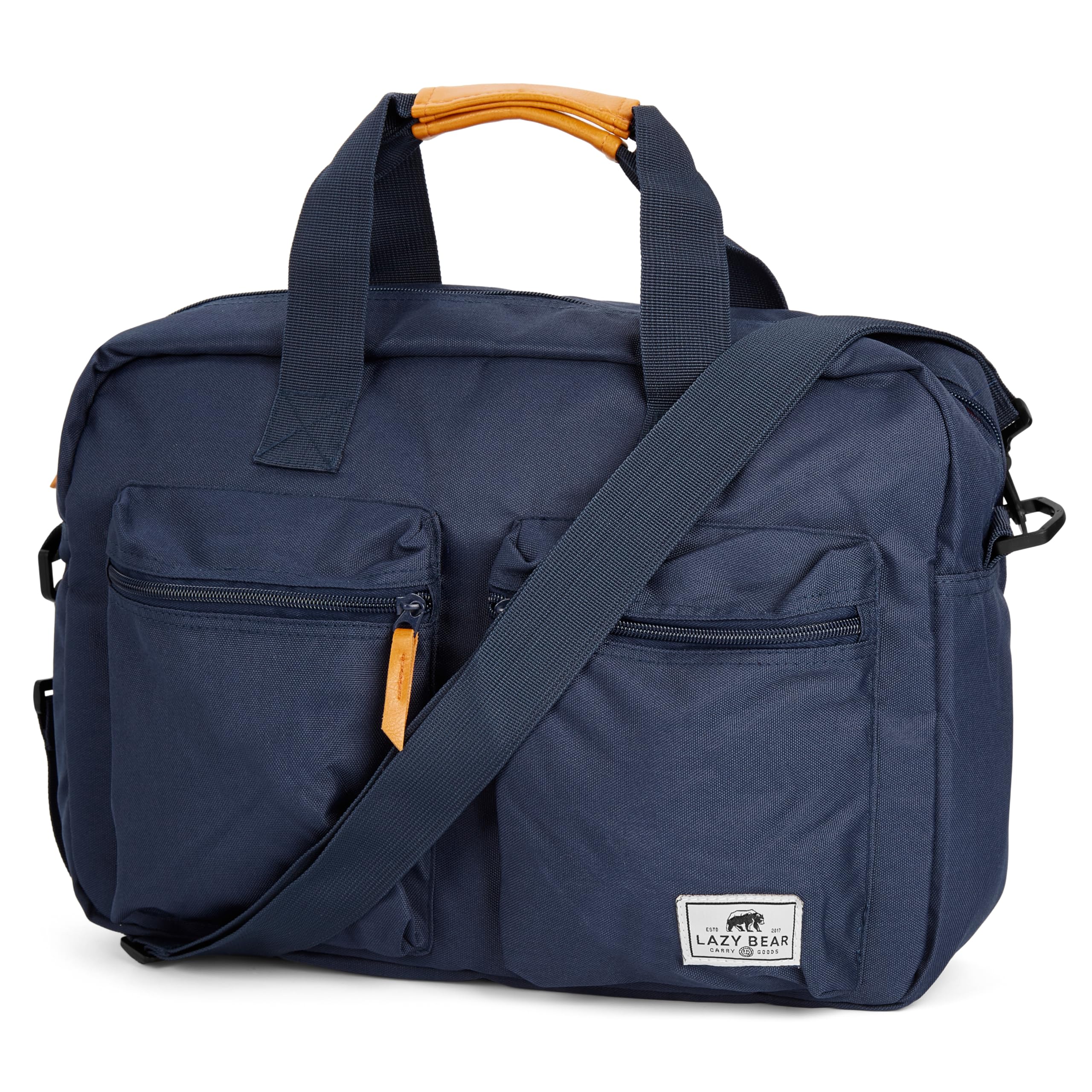 Lazy Bear by Trendhim - Bolsa para portátil para hombre, acolchada de poliéster, acabado de poliuretano y correa para el hombro, para dispositivos de 15,4", diseño danés