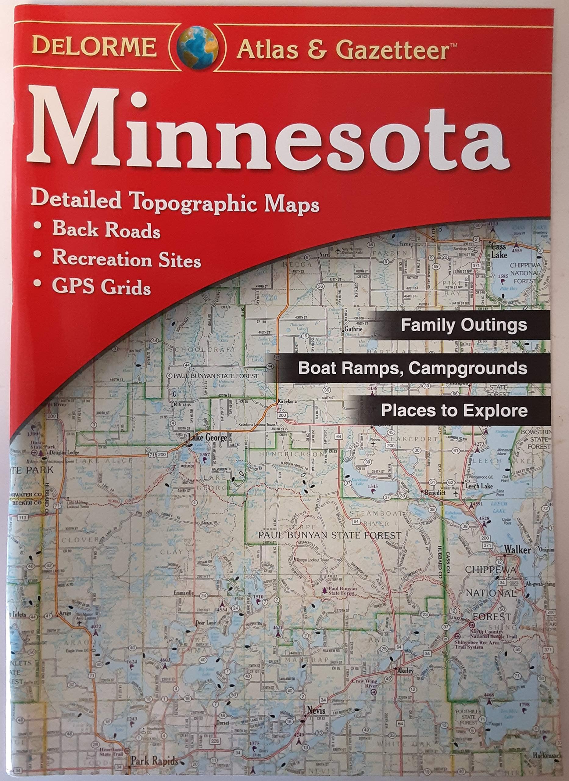 Minnesota Atlas & Gazetteer (Delorme Atlas & Gazetteer) Paperback – Import, June 6, 2016