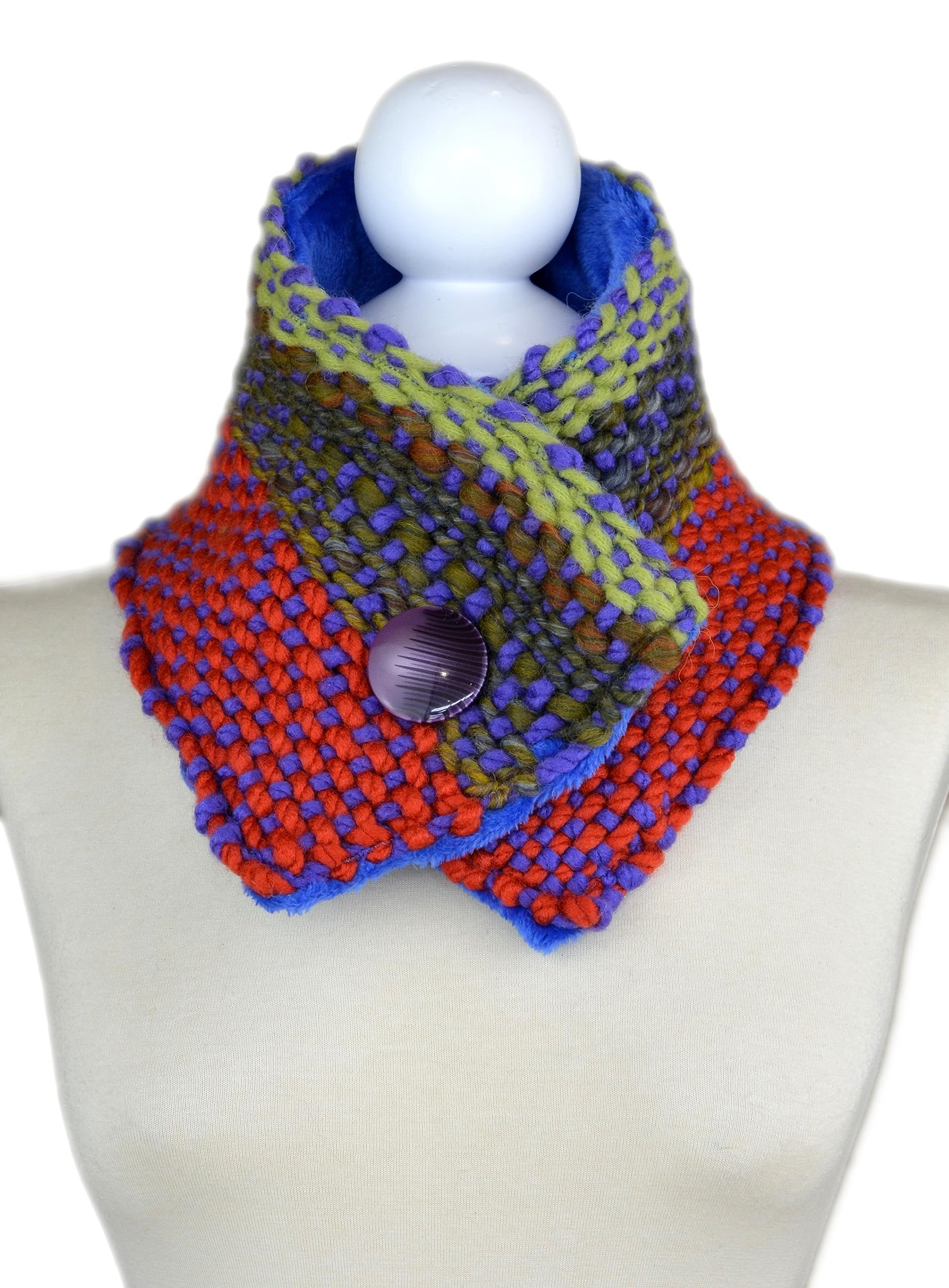 Cuello tejido a mano para mujer. Bufanda tejida a mano para mujer.