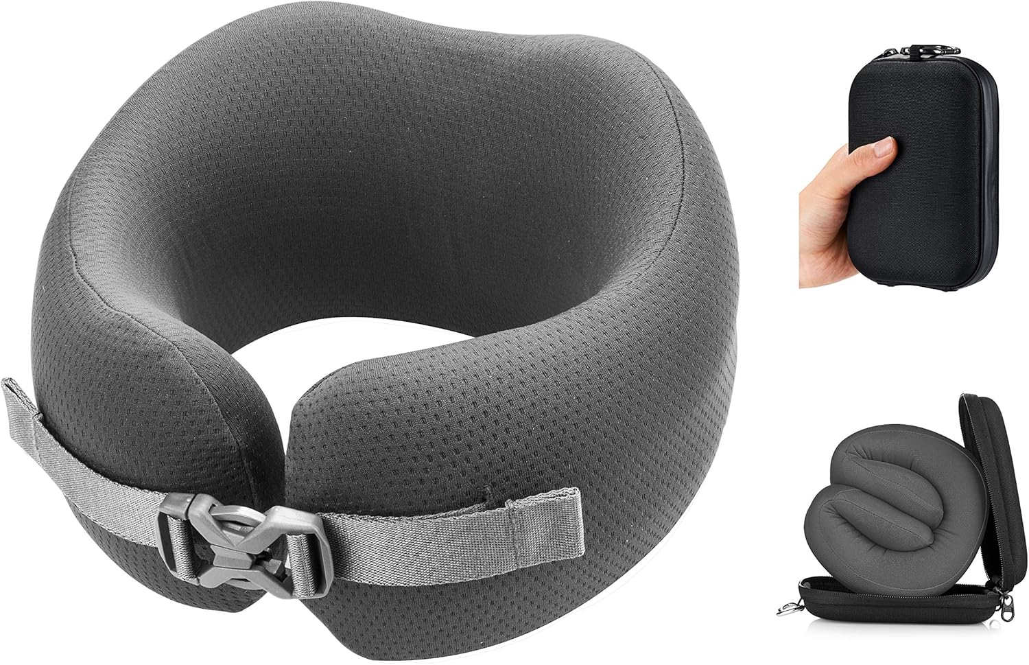 Pocket Air Travel Pillow Memory Foam New Formula Big Neck Size Basic