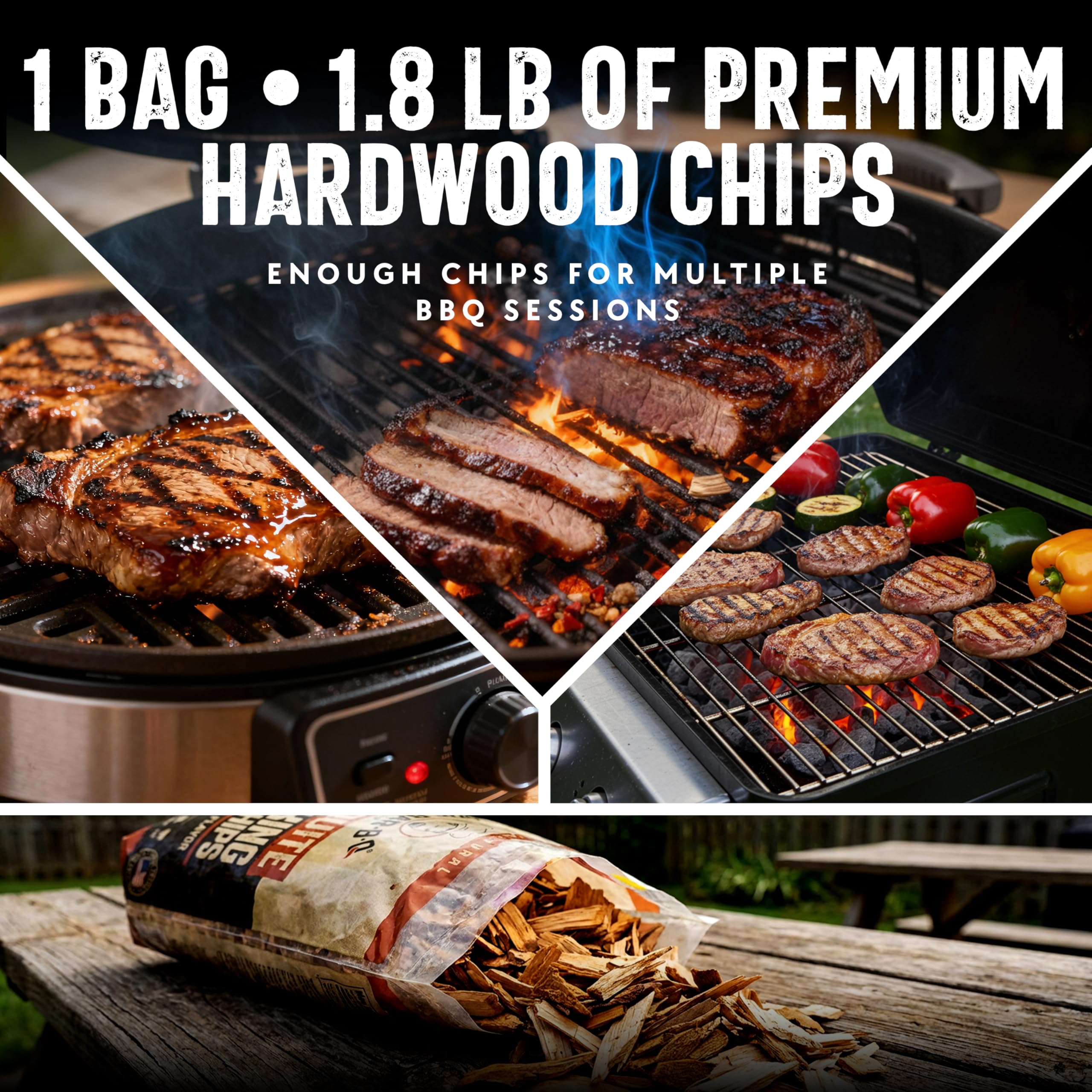 Mr. - b-q 05010 X Chips für Räuchern Zubehör für Grill/Grill