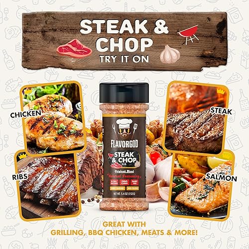 Miniatura 4 de Flavor God - Mezcla de condimentos para carne y picar, 2 botellas de Flavor God  Mezcla de especias naturales y saludables de primera calidad para