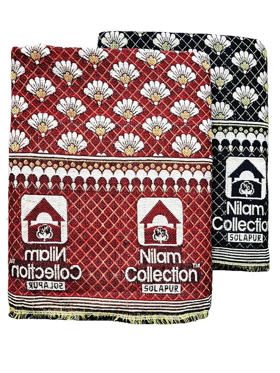 Buy Nilam Collection Solapur Chaddar Single Bed Cotton Blanket Full