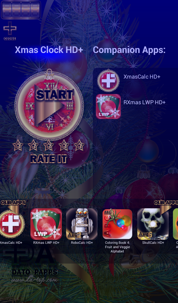 Xmas Clock (Winter Holidays Alarm Clock for Kids and