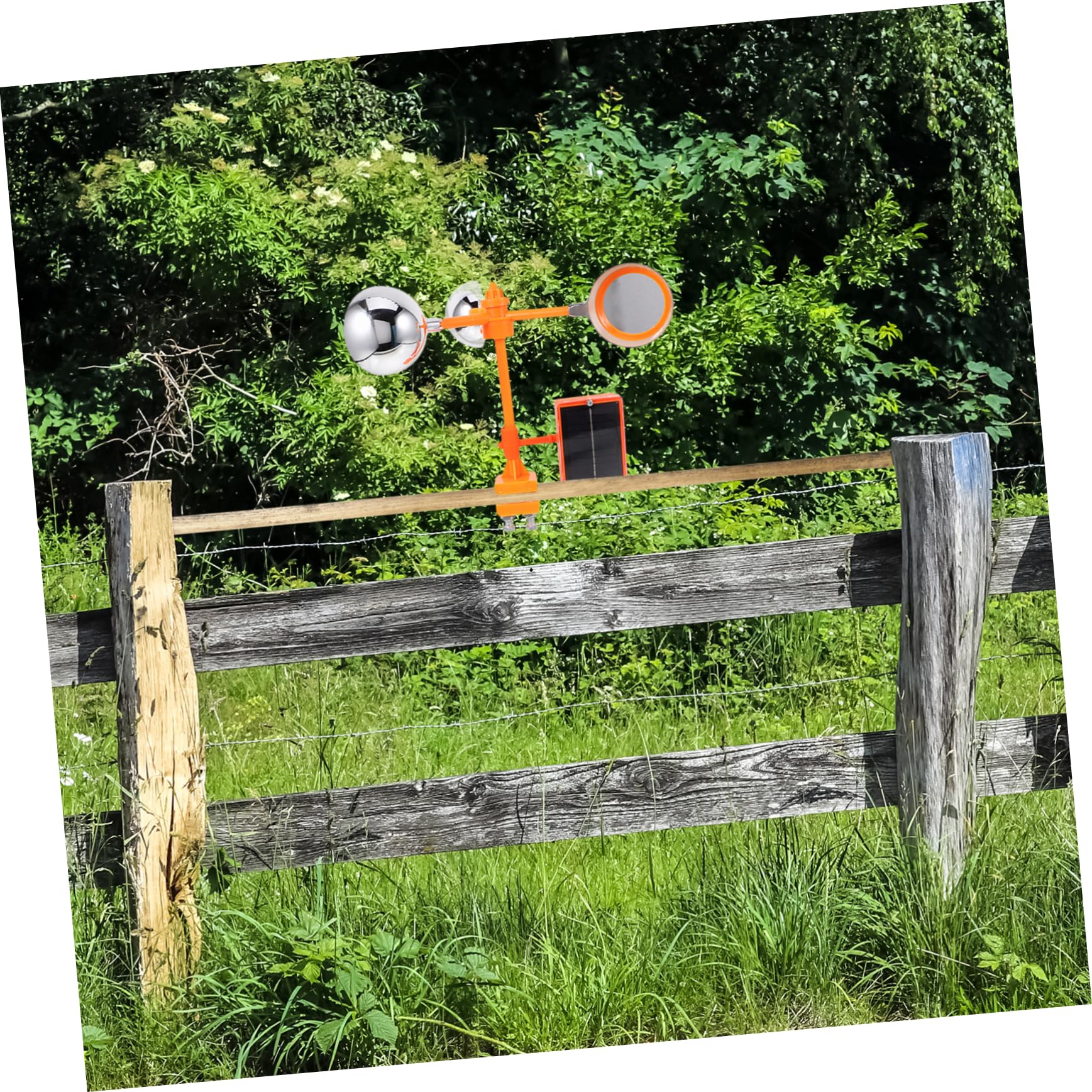 Ahuyentador Solar De Pájaros para Jardín y Exteriores Panel Solar, Efecto Sonoro Múltiple y Diseño Giratorio para Protección De Huertos y Estanques