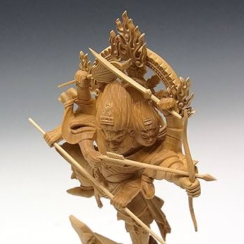 摩利支天　　 Amazon｜仏像 摩利支天 座像 騎猪像 守護神 合金製 総高7cm