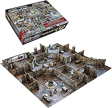 Fantasy Dungeon Terrain Vaults of Enveron Core Set - Battle Systems Terrain Immersive Scenery for D&D DND Maladum Pathfinder RPGs Full Color Heavy Duty Cardstock Printed Both Sides