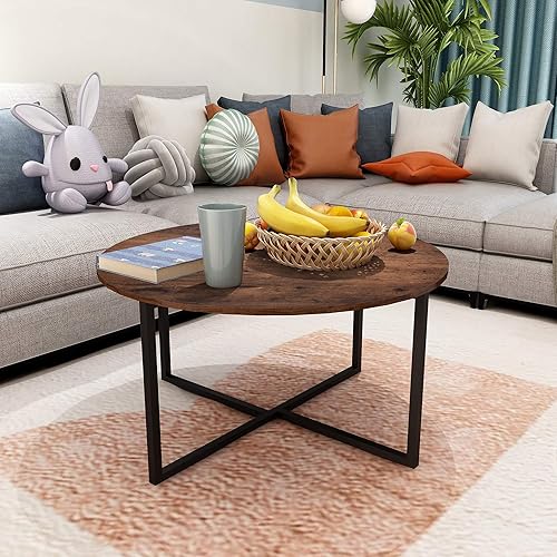 Miniatura 4 de Mesa de centro redonda de cocina, mesa de comedor moderna, mesa de té de ocio, oficina, conferencias, pedestal, escritorio de estudio, escritorio