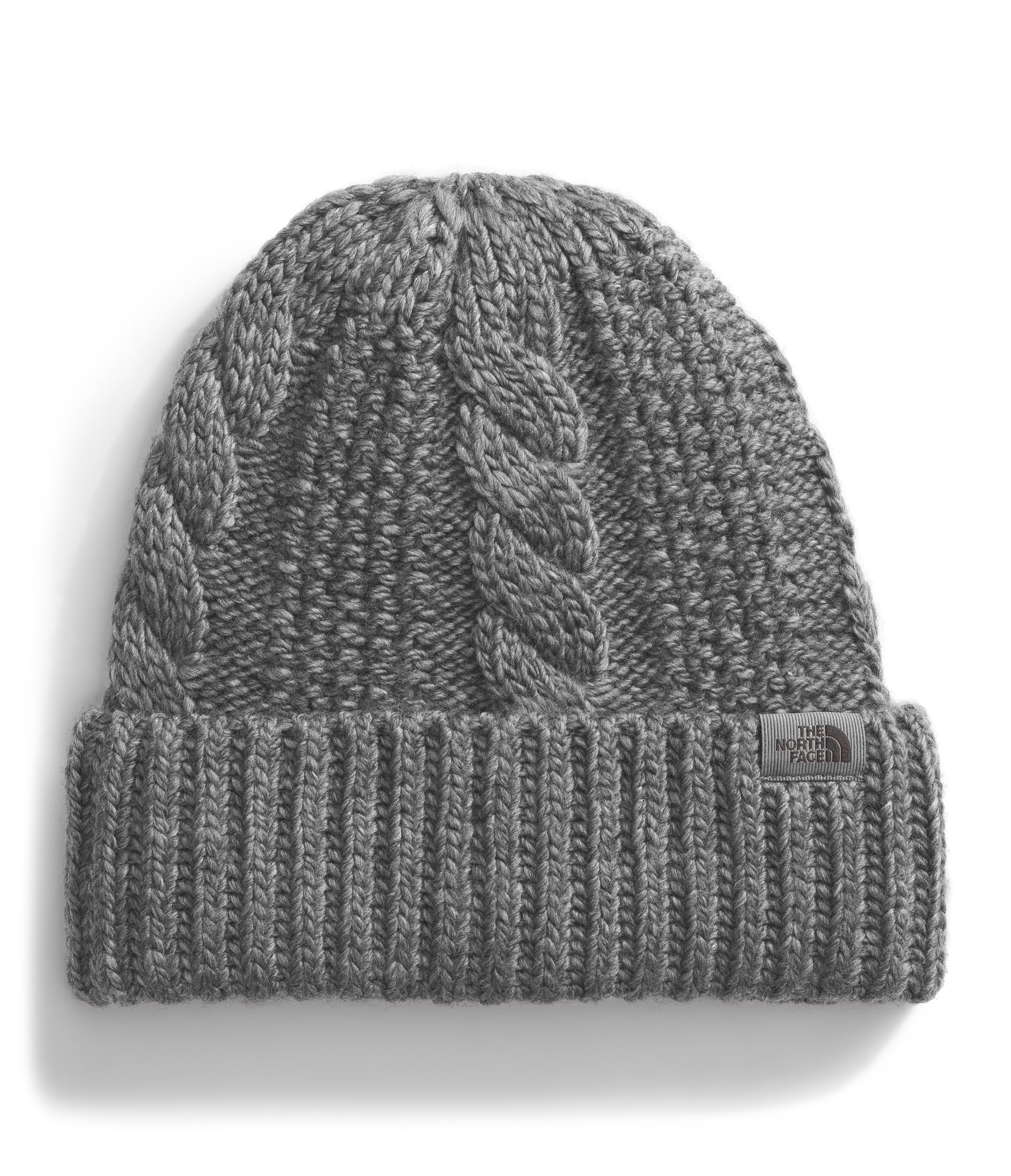 The North Face Womens Oh Mega Beanie, Tnf Medium Grey Heather, One Size
