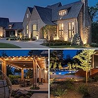 Vista 8 de SUNVIE Transformador de paisaje de bajo voltaje de 300 W con 2 salidas de control independientes, transformador de iluminación de paisaje