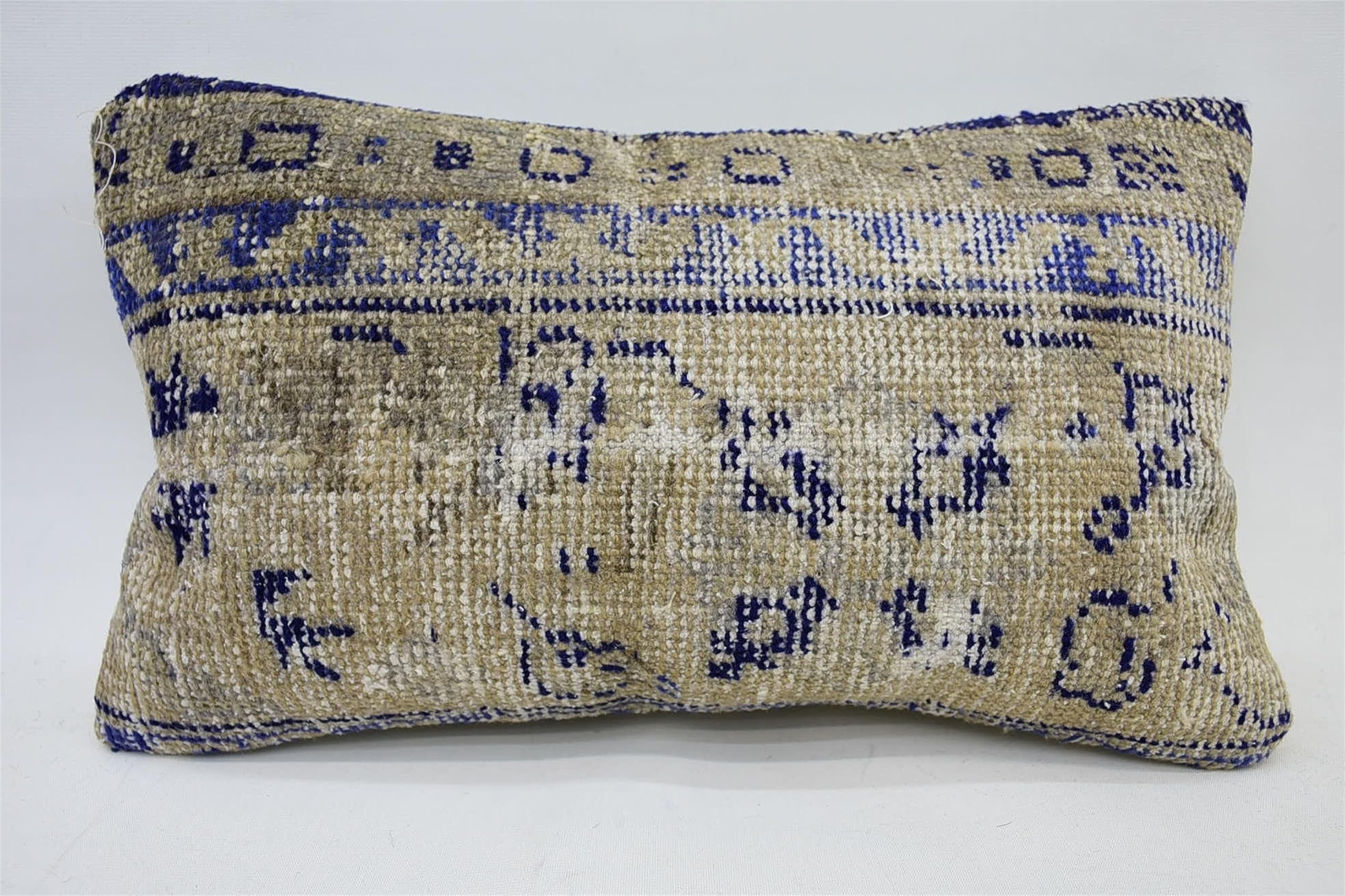 Small Pillow Case, Pillow Kilim Pillow, Nomadic Pillow Cover, Knitted Pillow Case, Treehouse Decor Pillow Case, Kilim Pillow Cases, 12"x20" Beige Kilim Pillow, Kilim Pillow Cover, Pillow Covers