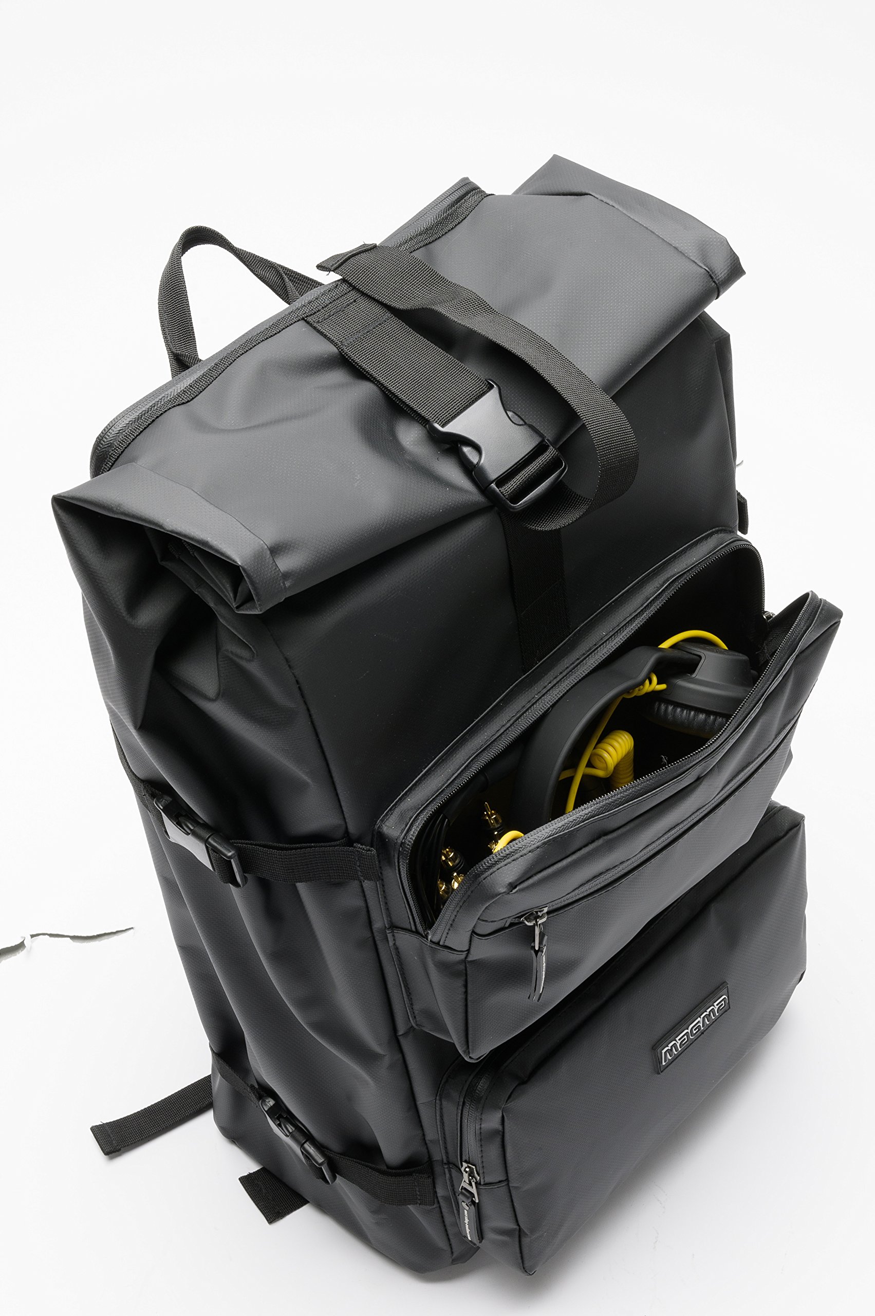 Rolltop Backpack Iii Zaino Multifunzione Imbottito Professionale Per Dj (Controller, Laptop, Cuffie,Scheda Audio, Dischi In Vinile Ecc.)