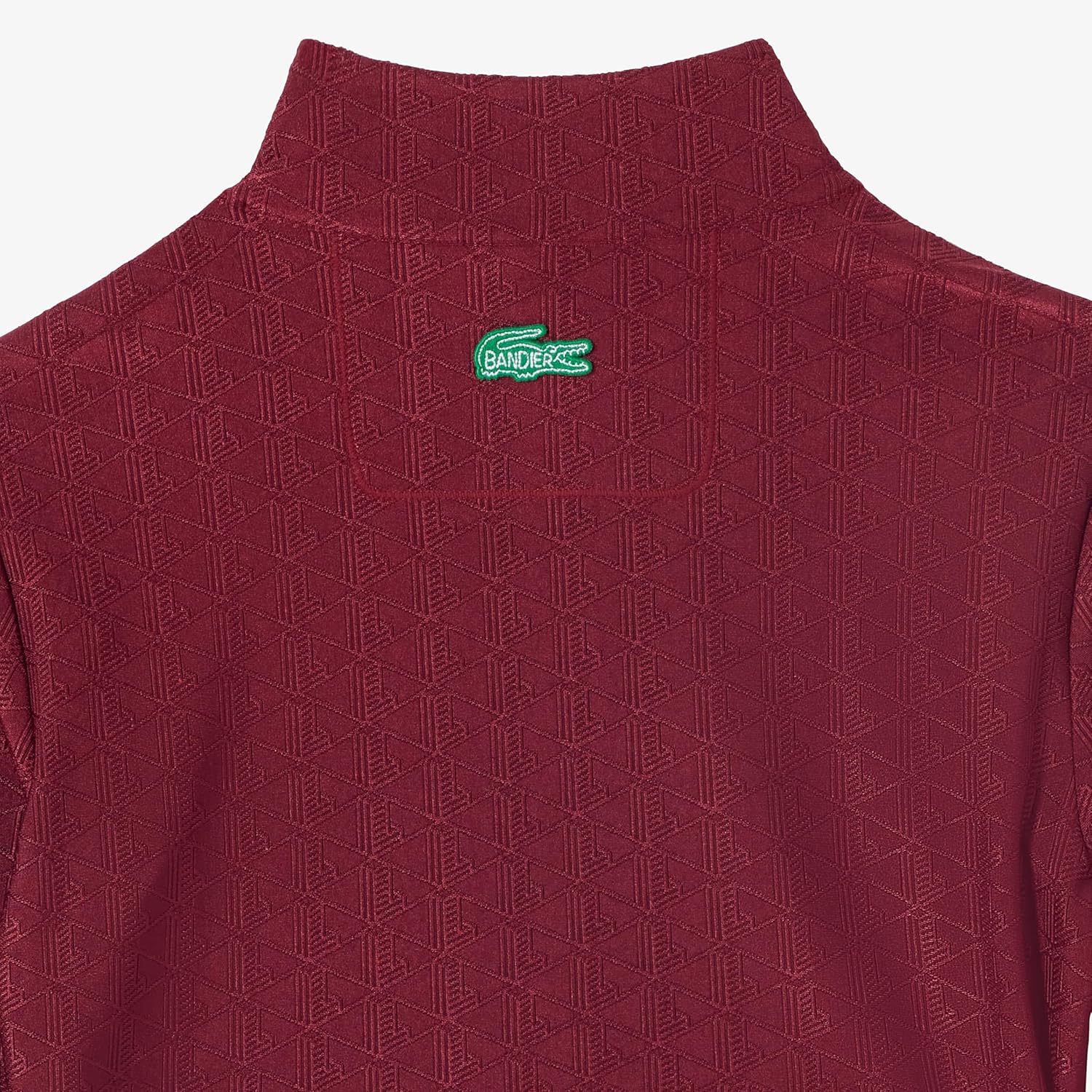 Lacoste Womens Monogram Print Half-Zip Top - Image 6