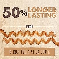 Vista 5 de Mighty Paw Naturals - Palitos masticables rizados para perros – Masticables de carne de res alimentada con pasto. Palitos para perros grandes, razas