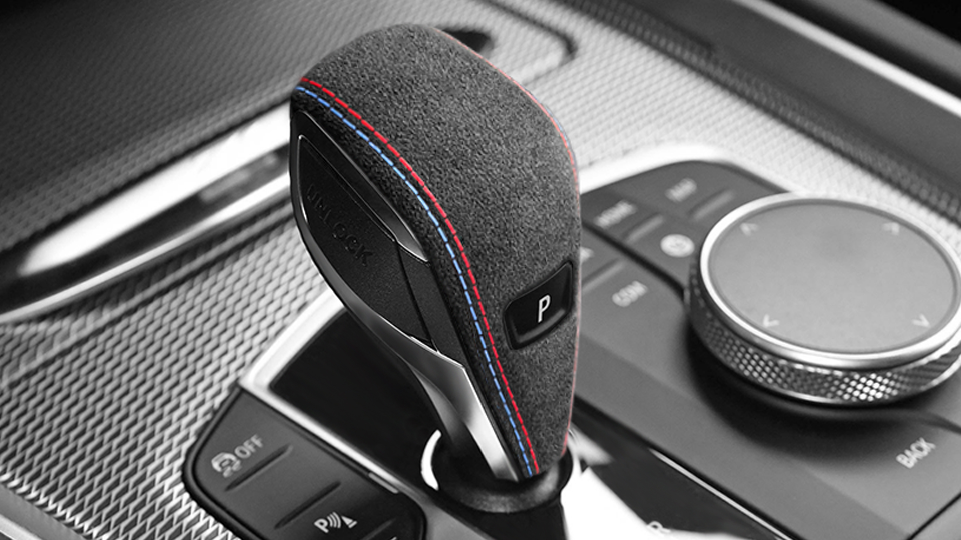 BETTERHUMZ Car Gear Shift Lever Knob Cover Trim for BMW G20 G22 G29 330i