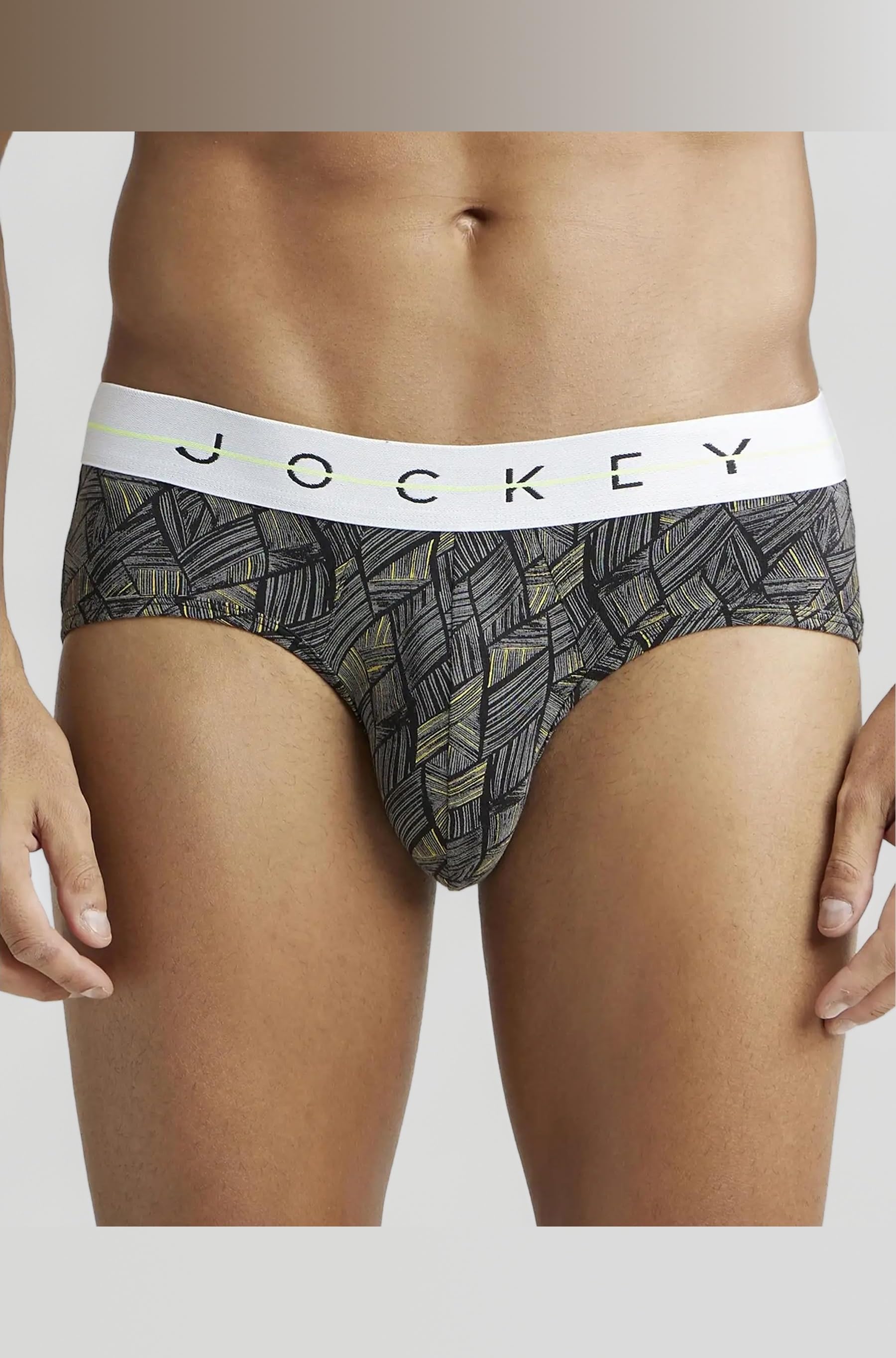 |Style NY01|Men's Super Combed Cotton Elastane Stretch Printed Brief with Ultrasoft Waistband