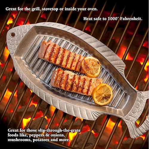 Miniatura 3 de Wilton Armetale Gourmet Grillware - Plancha con asas, 18.5 pulgadas