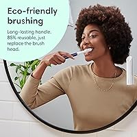 Vista 23 de Quip Rechargeable Smart Sonic Toothbrush for Adults - Timed Electric Toothbrush with Bluetooth & Rewards App - Replaceable Brush Head, Soft Ocean