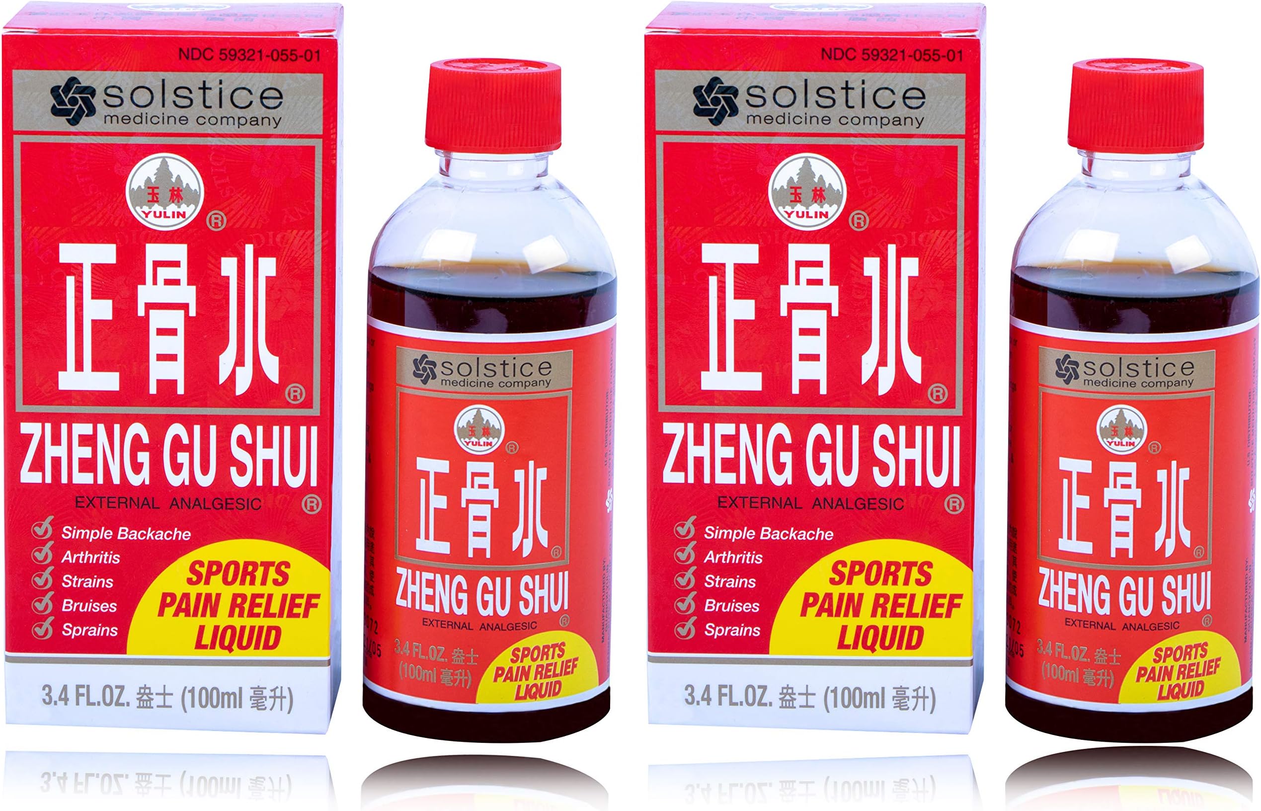 Zheng Gu Shui External Analgesic Lotion, 3.4 Oz (PACK OF TWO)