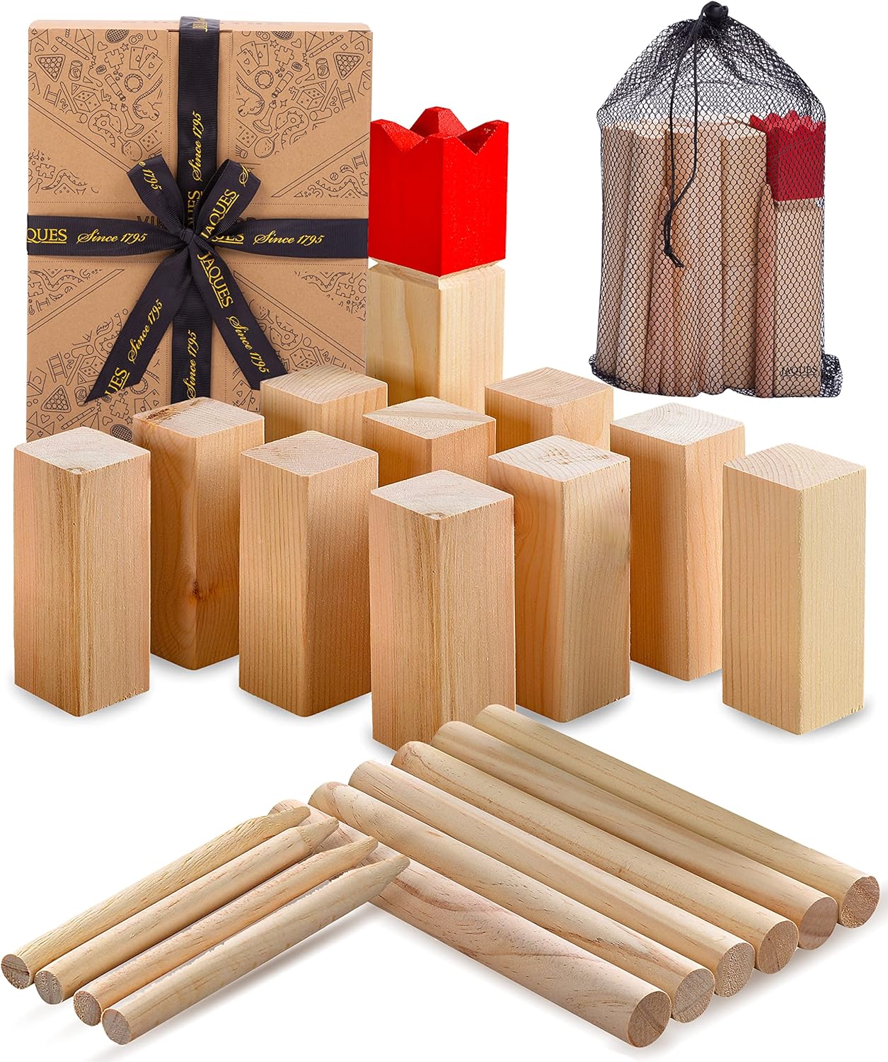 Jaques of London Kubb Outdoor Games Garden Family Games for Kids and
