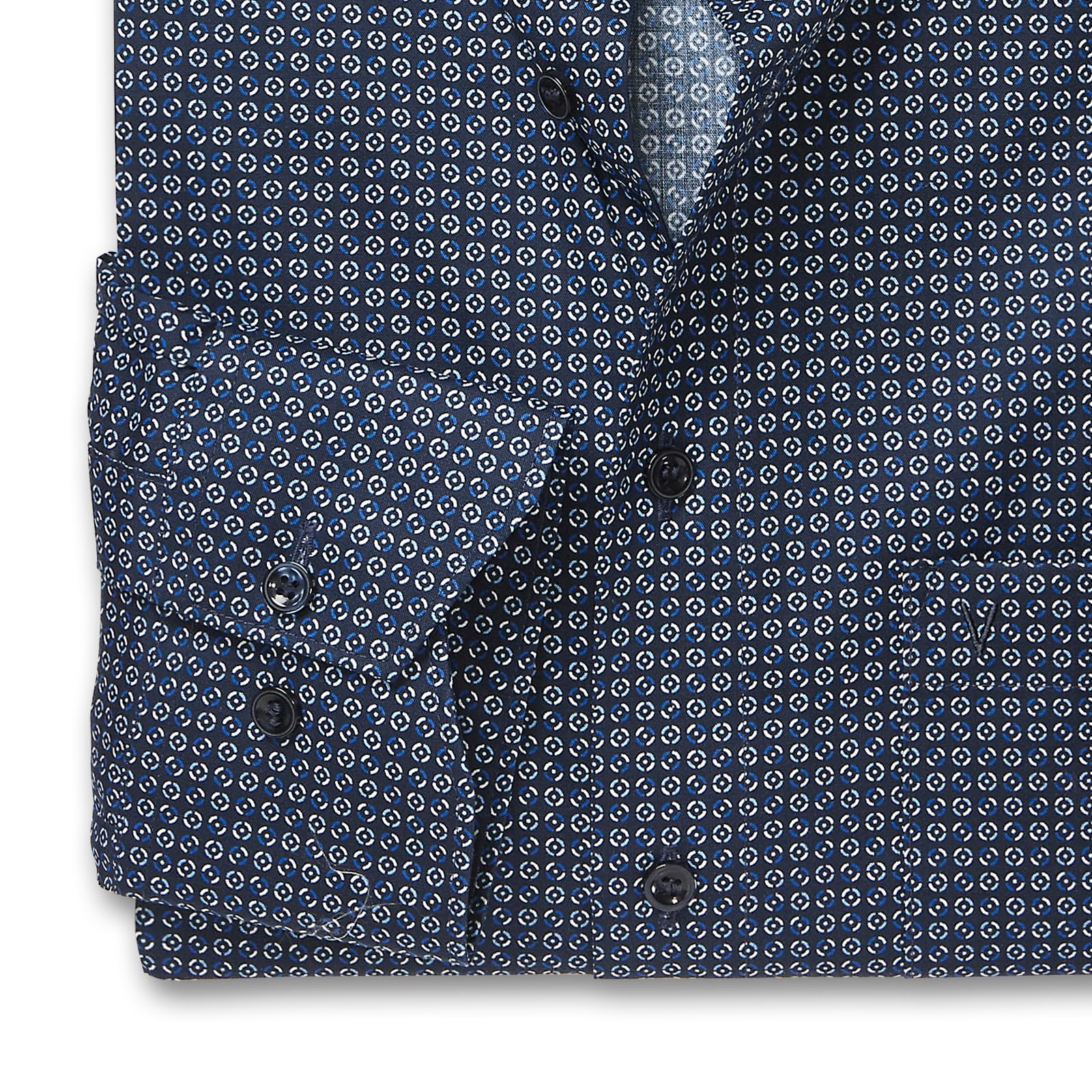 Marvelis Męska koszula biznesowa z długim rękawem 702584, nadruk rotacyjny, Non-Iron-Comfort-Fit, New Kent