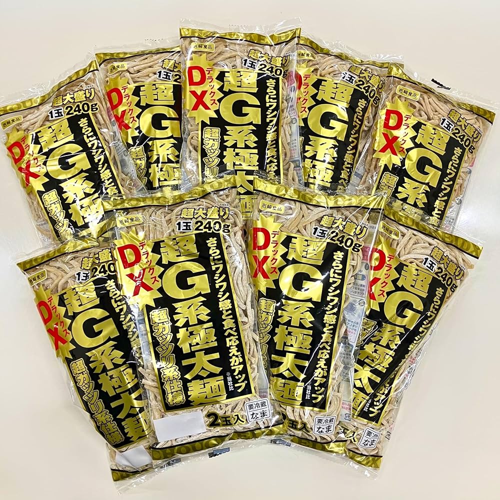 おいしいラーメン専用 Amazon.co.jp: 岩崎食品工業 DX超G系極太麺18食分【めんのみ】要