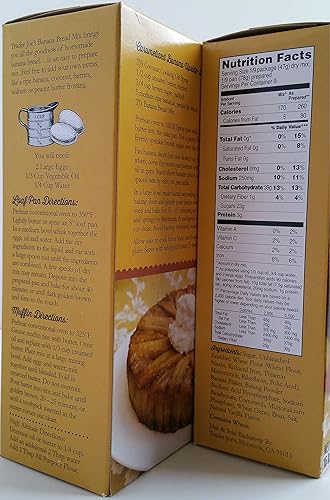 Miniatura 2 de Trader Joe's - Mezcla de pan de plátano - Peso neto 15 oz (425 g) - 2 cajas