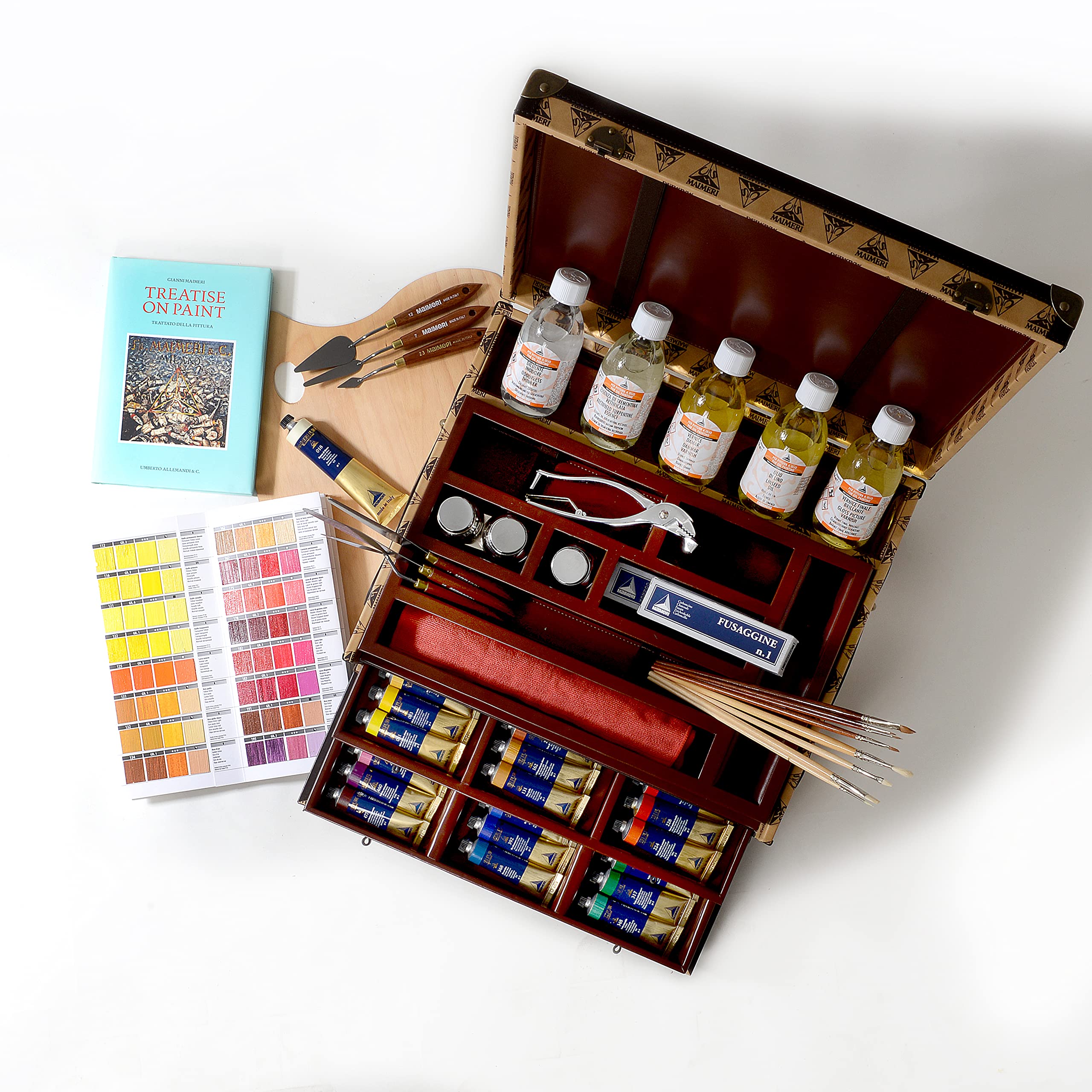 MAIMERI Puro Fine Art Ölfarben-Set, 49 Farben, insgesamt 78 Teile, ideal für professionelle Künstler