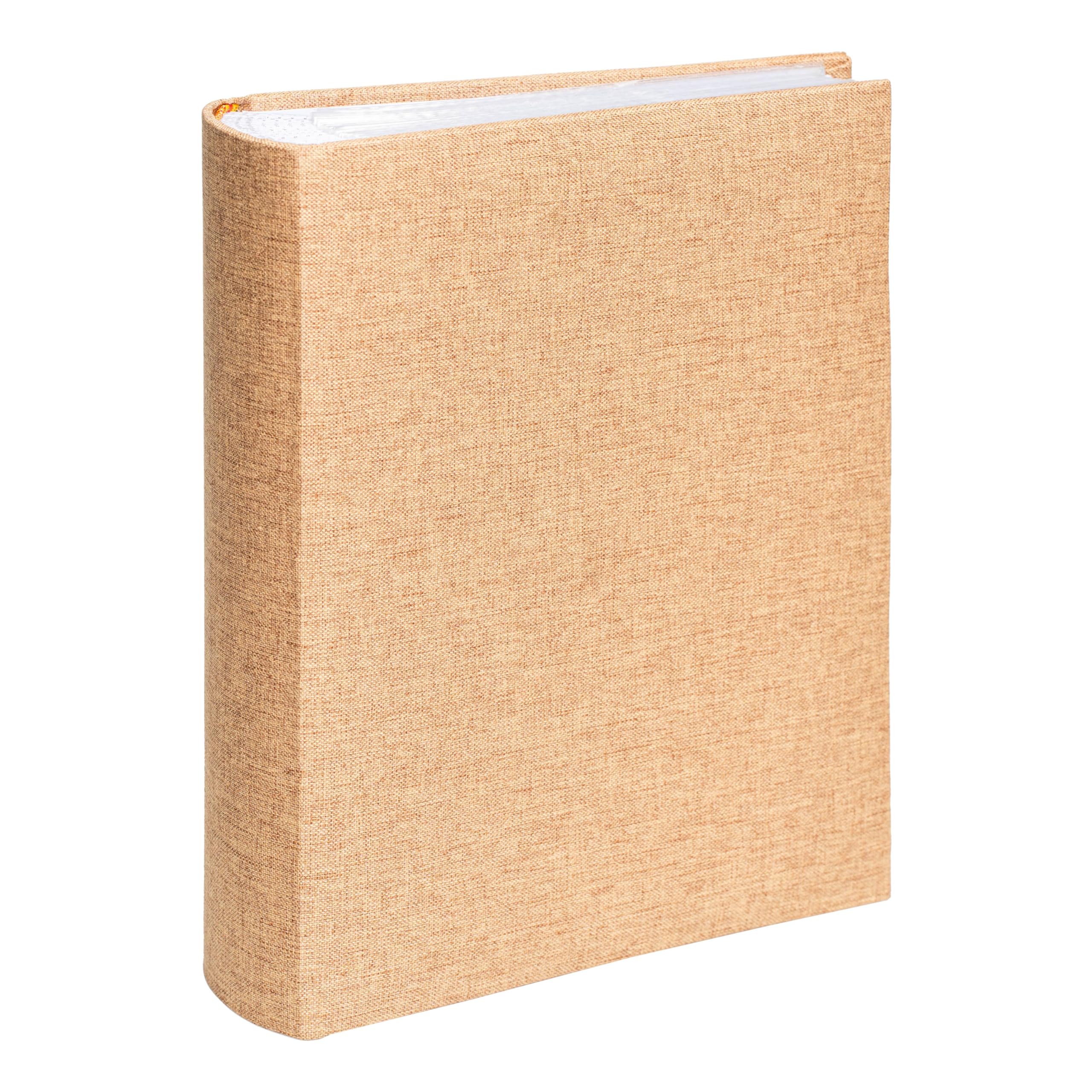 Álbum de fotos de lino para fotos de 6 x 4 pulgadas, resistente y duradero, con 300 bolsillos fáciles de usar, álbum de fotos encuadernado con espacio adicional para notas, idea de regalo para