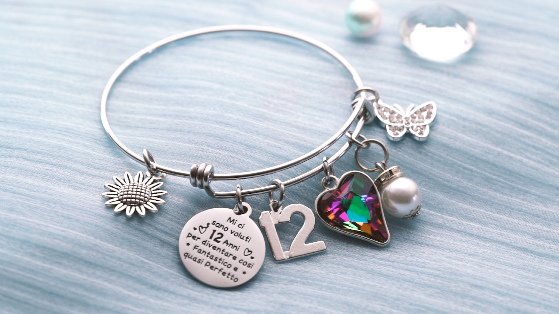 Amosking 4. Regalo di compleanno per ragazze, bracciali con